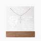 Faith & Light Keepsake Collection (Acrylic Plaque & Unisex Artisan Cross Necklace Bundle)