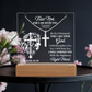 Faith & Light Keepsake Collection (Acrylic Plaque & Unisex Artisan Cross Necklace Bundle)