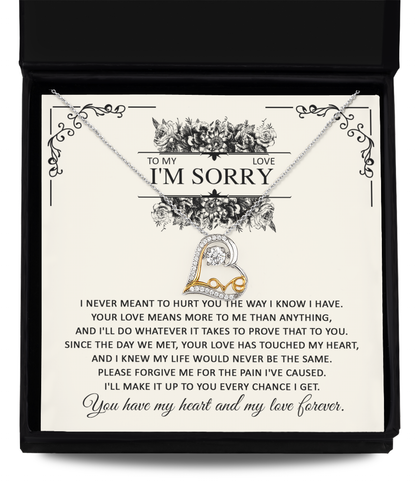 Never Meant To Hurt You - Love Dancing Apology Necklace