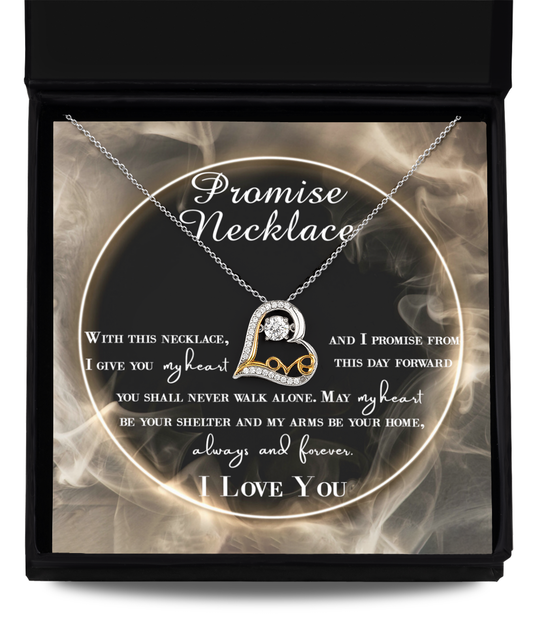 Promise Necklace - Love Dancing Necklace For Wife