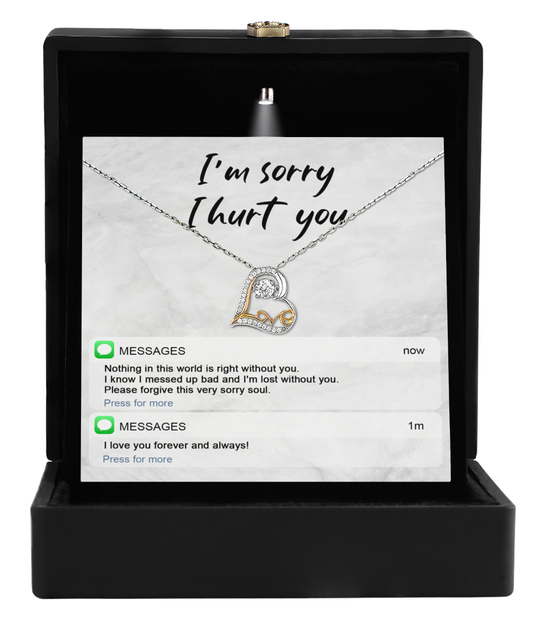 Lost Without You - Love Dancing Apology Necklace