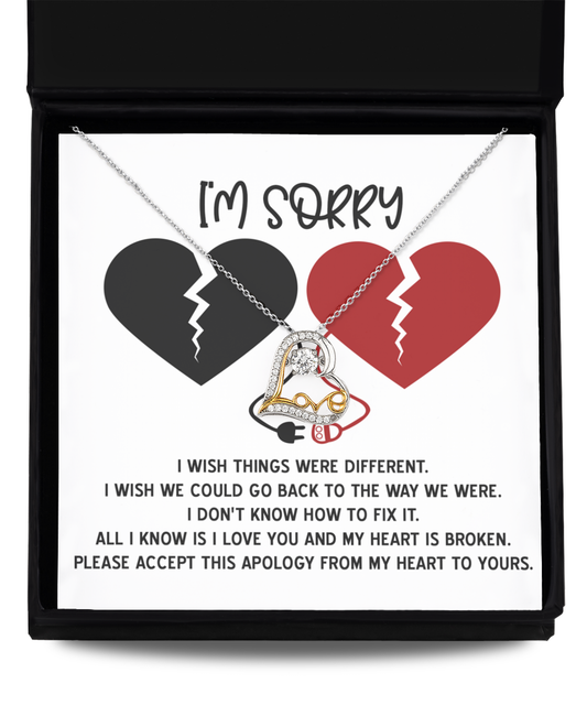 My Heart Is Broken - Love Dancing Apology Necklace