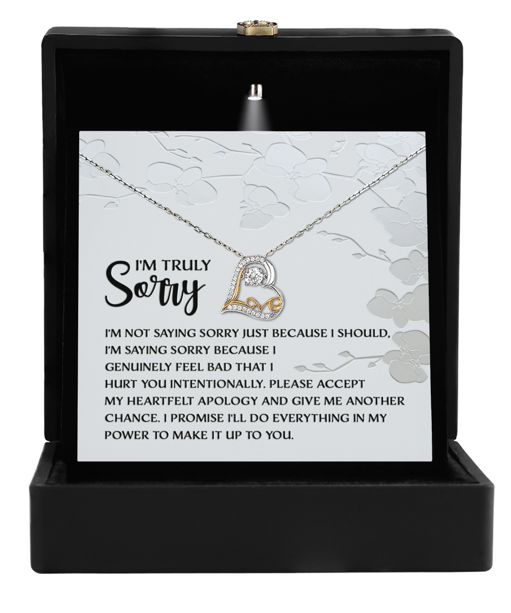 Not Just Because I Should - Love Dancing Apology Necklace