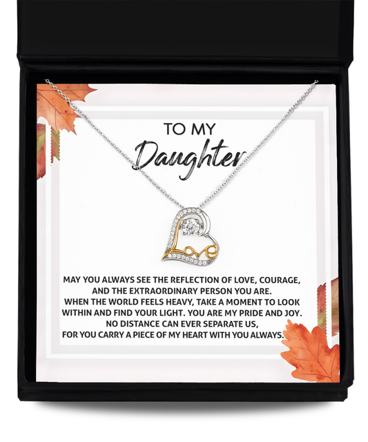 Find Your Light - Love Dancing Necklace For Daughter