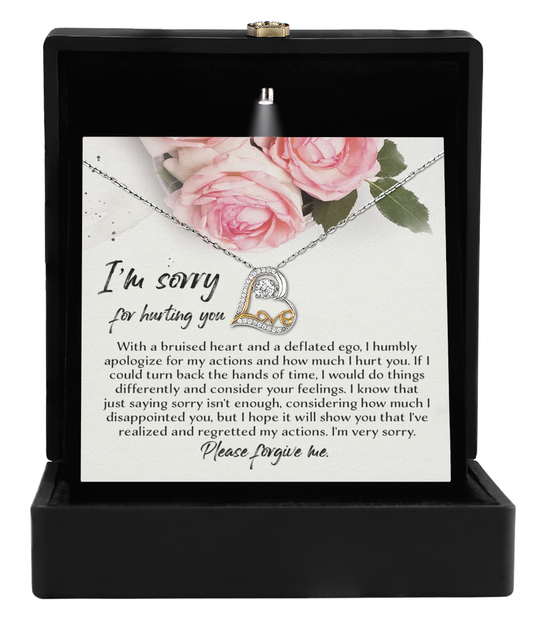 Regretted My Actions- Love Dancing Apology Necklace