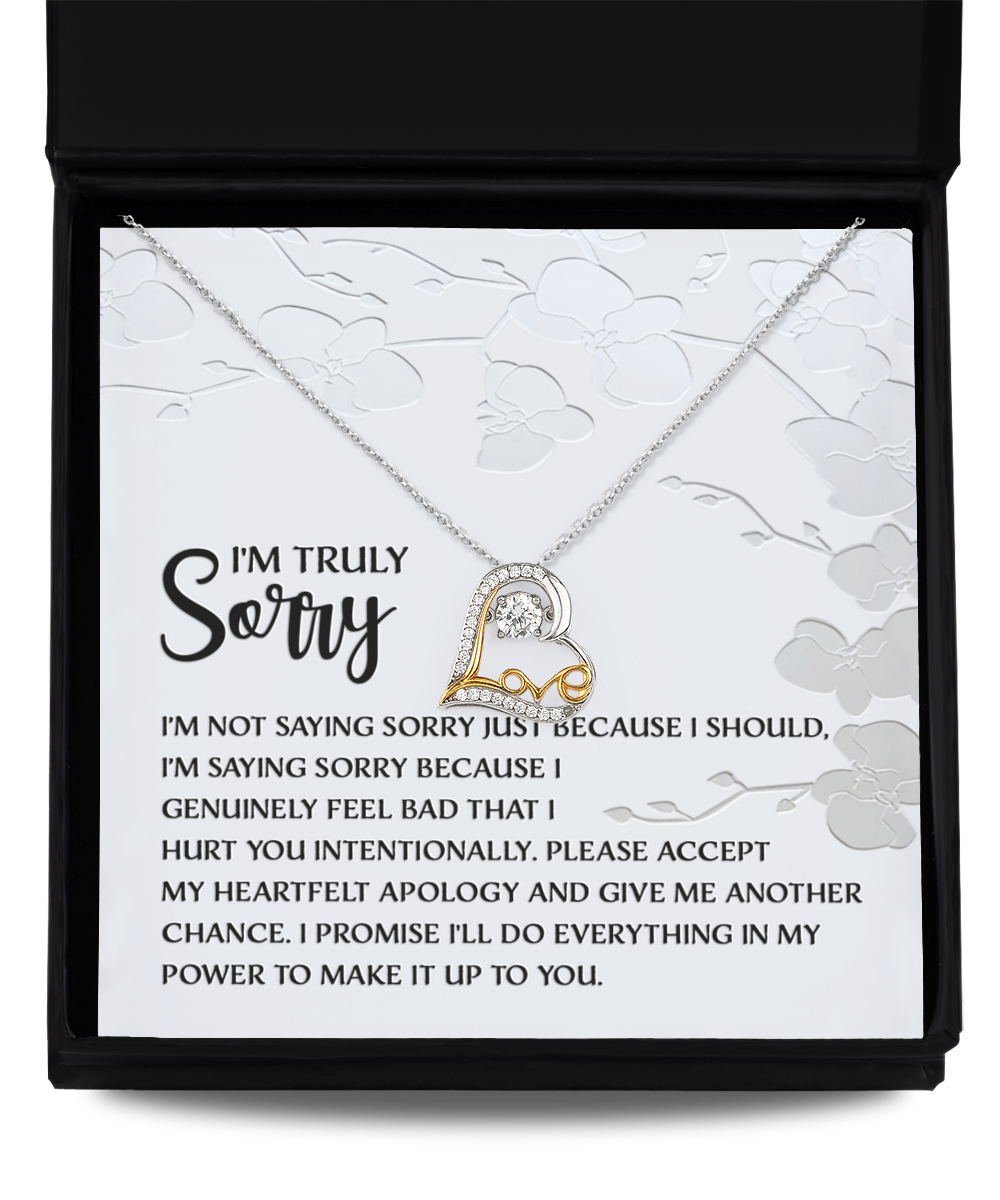 Not Just Because I Should - Love Dancing Apology Necklace