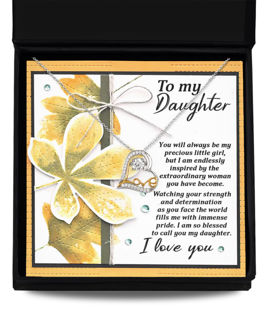 Blessed To Call You My Daughter - Love Dancing Necklace For Daughter