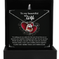 My Heart Became Whole - Love Dancing Necklace For Wife