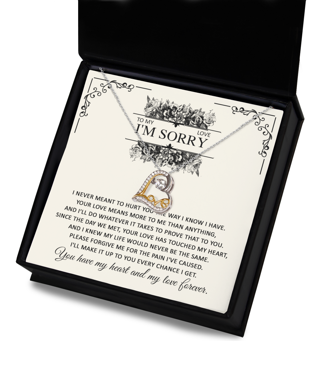 Never Meant To Hurt You - Love Dancing Apology Necklace