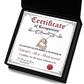 Certificate Of Recognition - Love Dancing Necklace For World's Best Bridesmaid