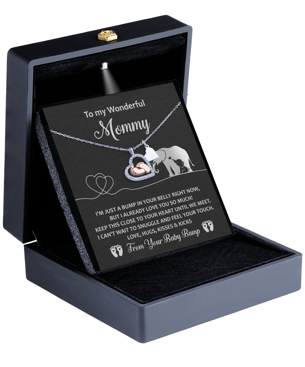 Until We Meet - Baby Feet Necklace For Mom-To-Be