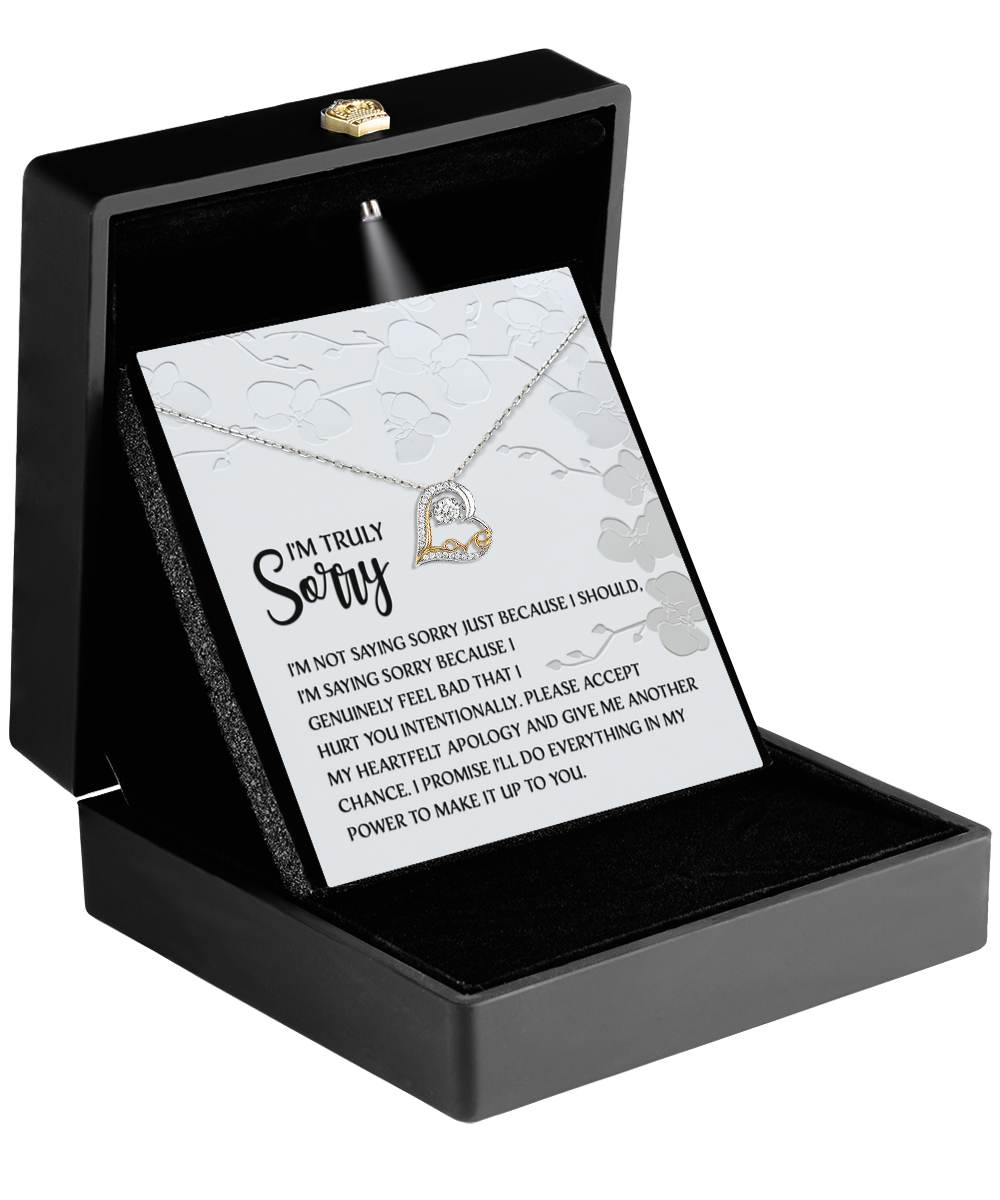 Not Just Because I Should - Love Dancing Apology Necklace