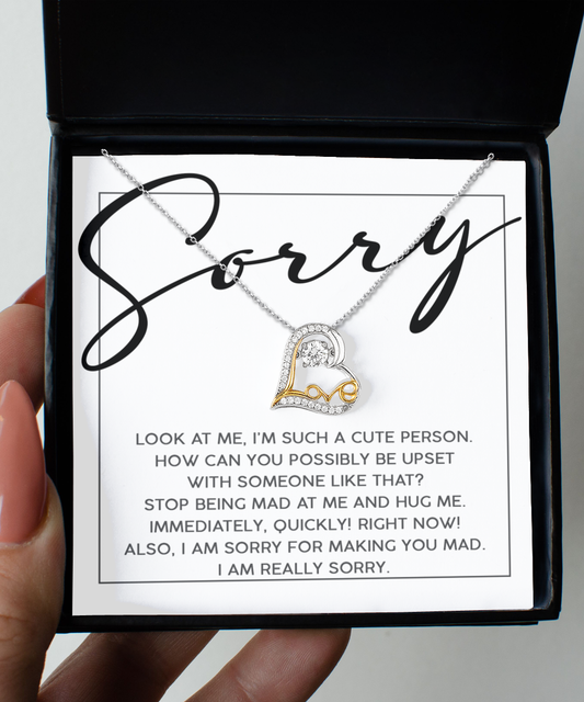 Hug Me Immediately - Love Dancing Apology Necklace