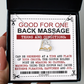 Back Massage Coupon - Love Dancing Necklace For Wife