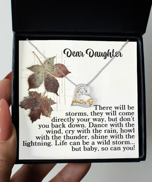 Dance With The Wind - Love Dancing Necklace For Daughter