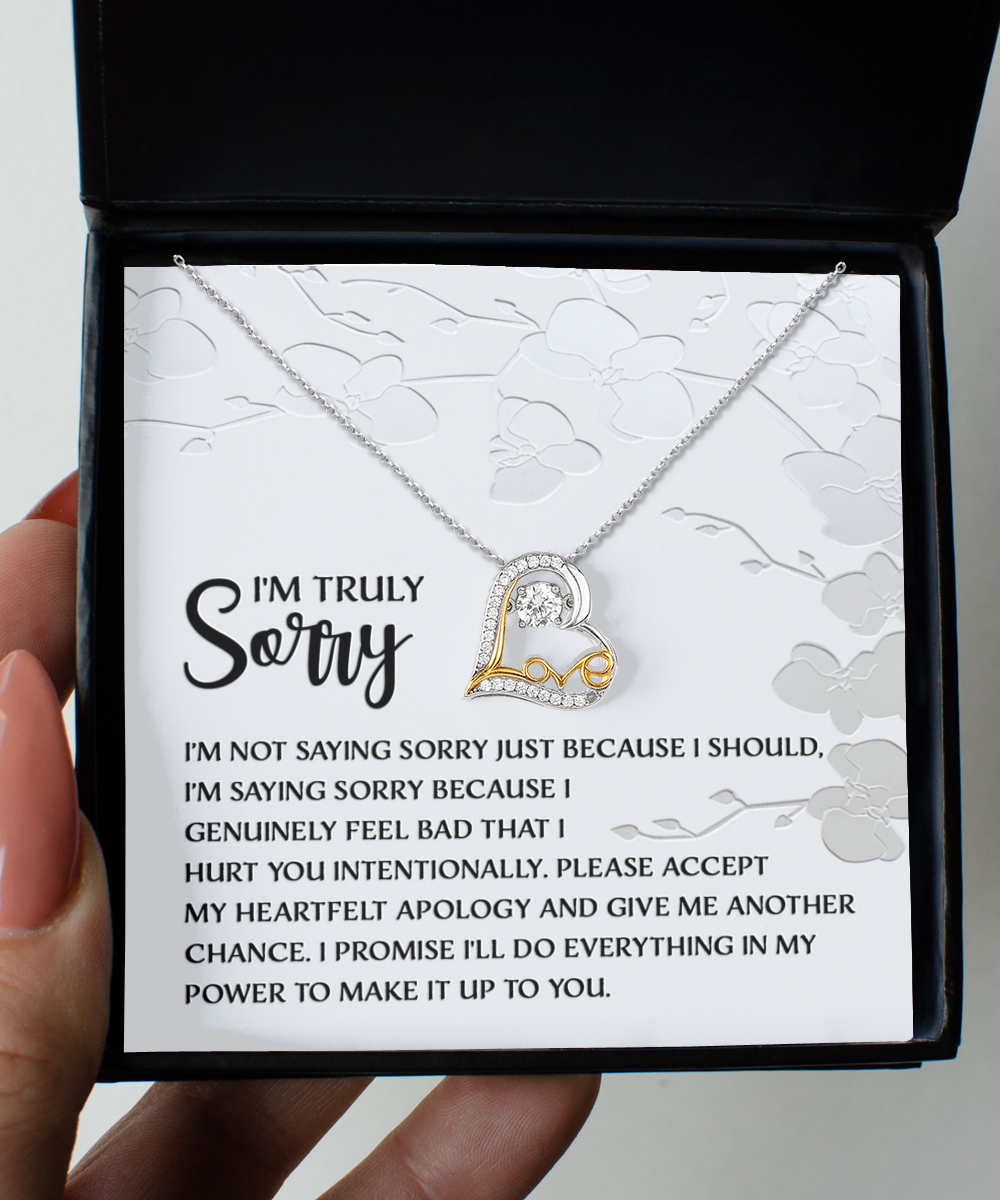 Not Just Because I Should - Love Dancing Apology Necklace