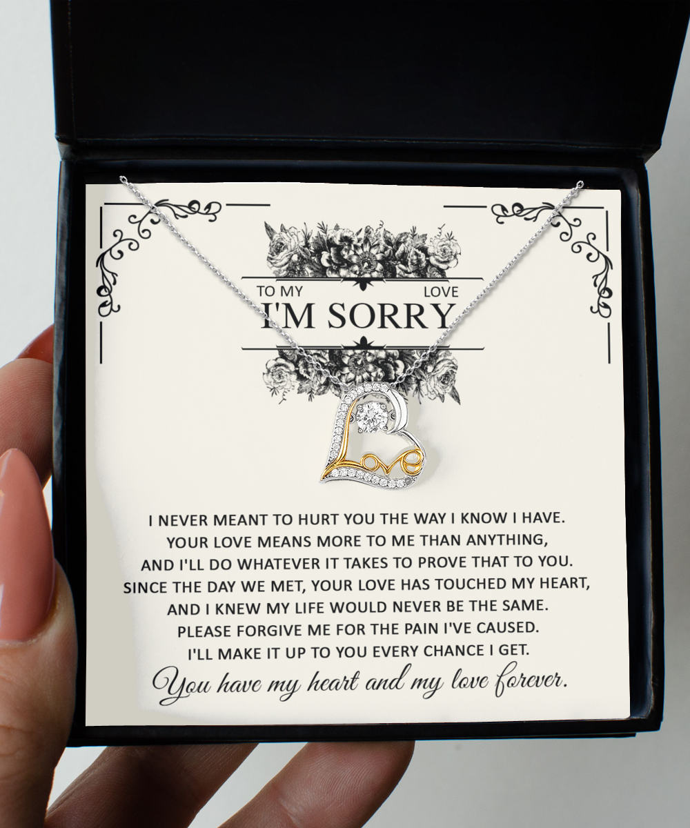 Never Meant To Hurt You - Love Dancing Apology Necklace