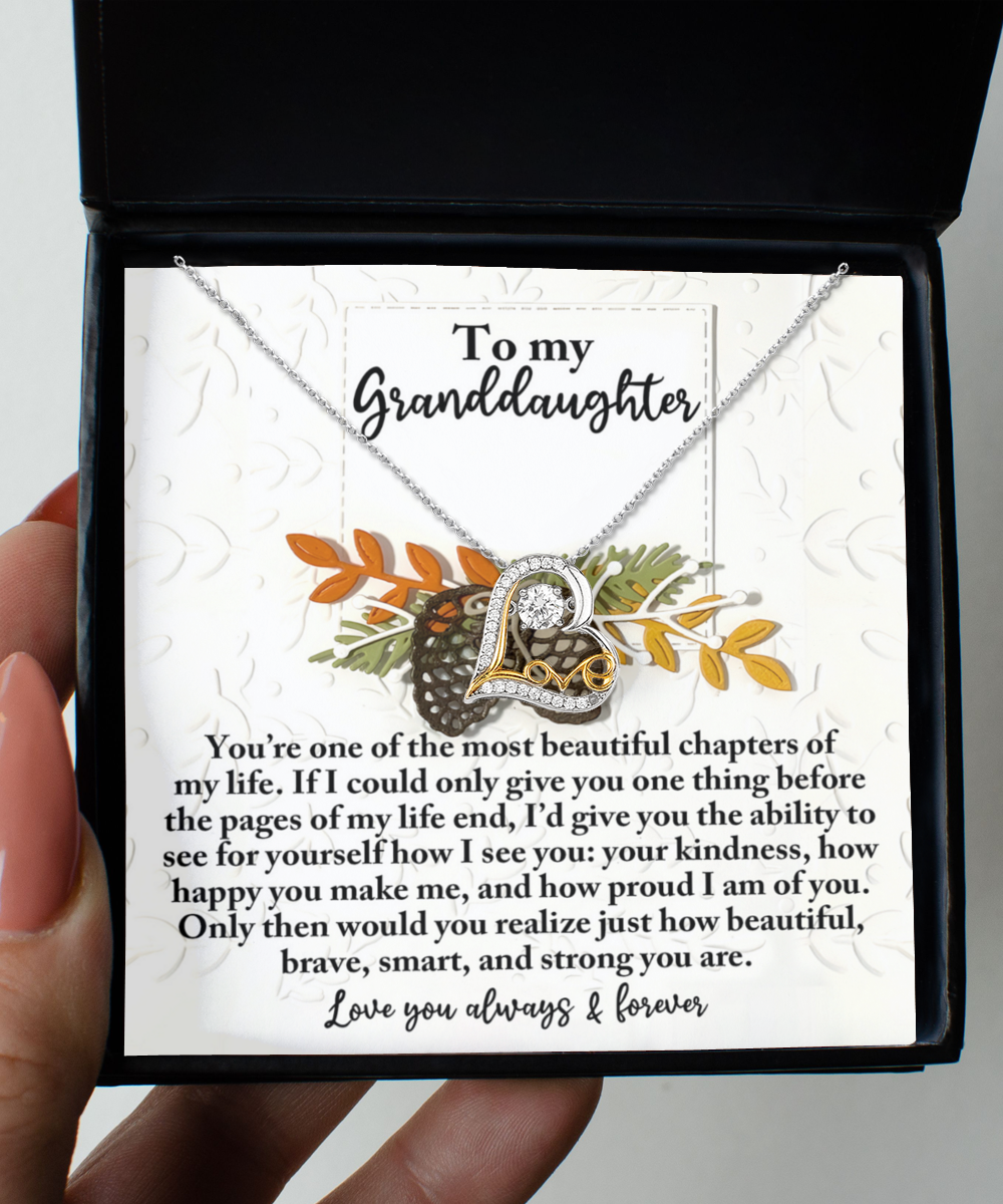 How Beautiful You Are - Love Dancing Necklace For Granddaughter