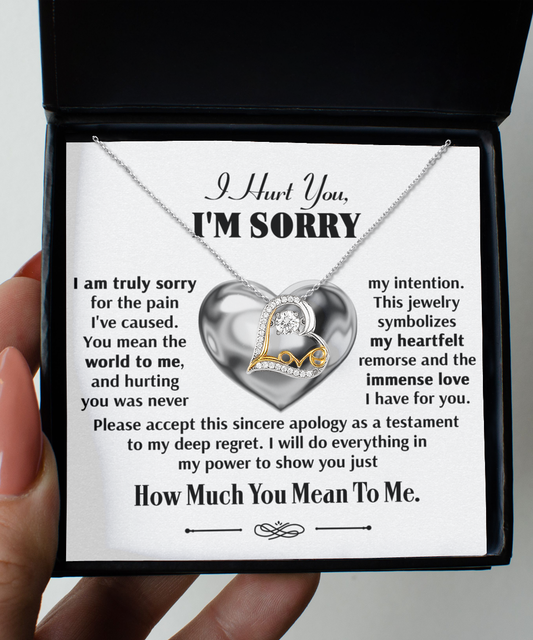 Testament To My Deep Regret - Love Dancing Apology Necklace