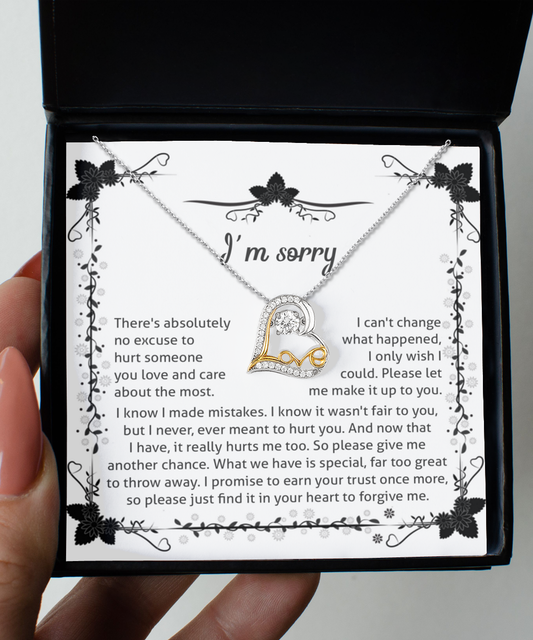 No Excuse - Love Dancing Apology Necklace