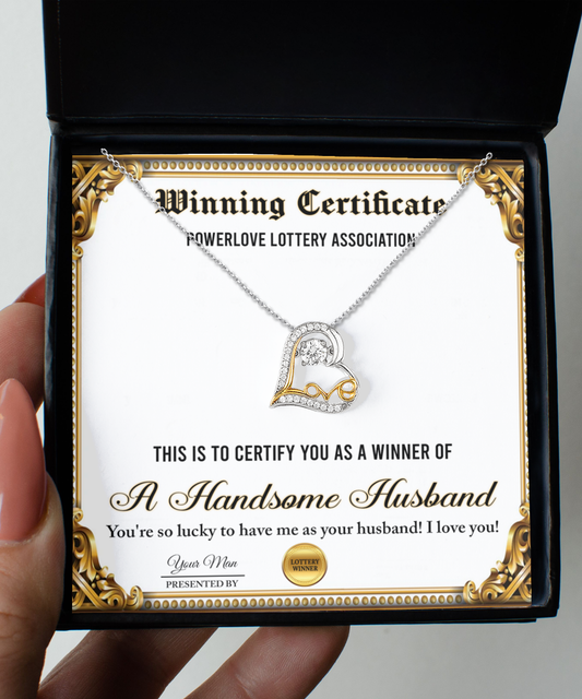 Winning Certificate - Love Dancing Necklace For Wife