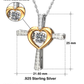 Your Warm Heart - Cross Dancing Necklace For Mother-In-Law