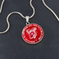 Aries Born To Lead Graphic Pendant Necklace
