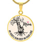 My Roots Run Deep In Your Love Graphic Pendant Necklace For Mom