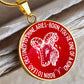 Aries Born To Lead Graphic Pendant Necklace