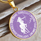 Sagittarius Born Bold And Brave Graphic Pendant Necklace