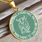 Taurus You'll Win The Race Graphic Necklace