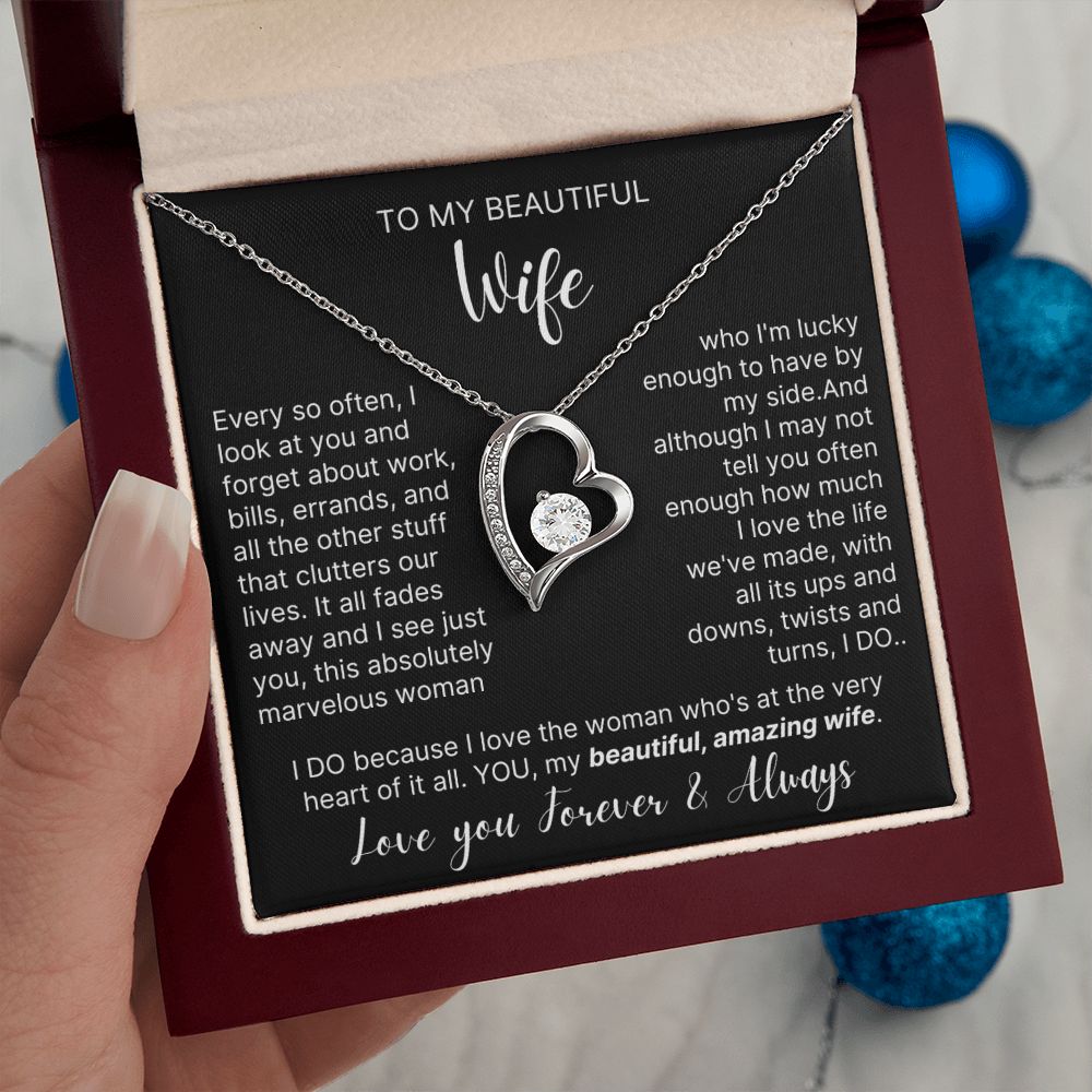 My Beautiful Amazing Wife - Forever Love Necklace For Wife