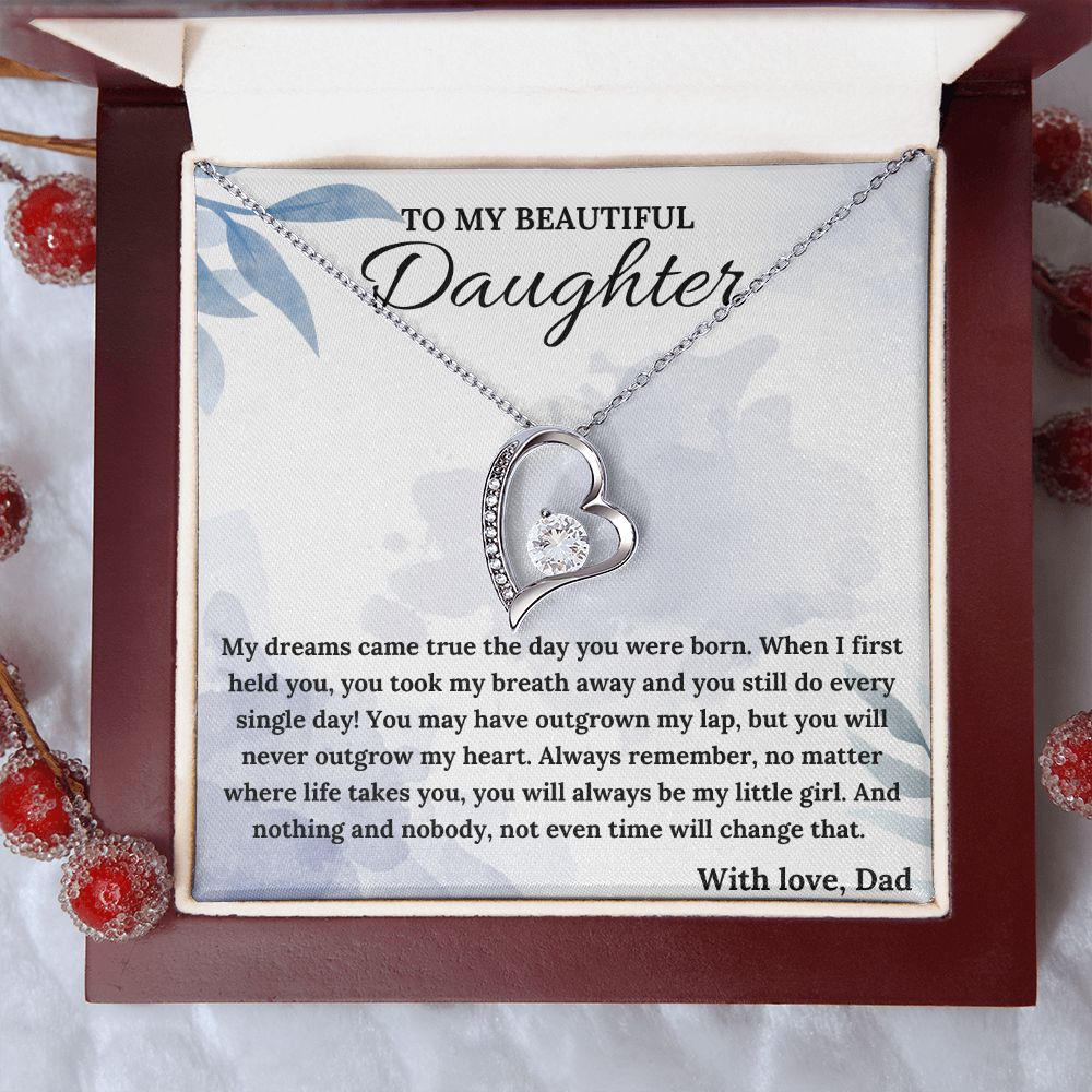Always Be My Little Girl - Forever Love Necklace For Daughter