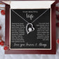 Trust In Love To Show Us The Way - Forever Love Necklace For Wife