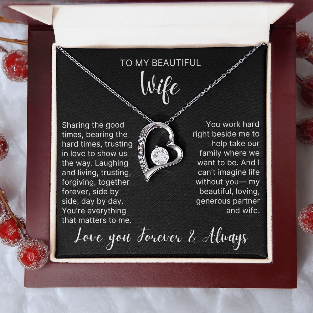Trust In Love To Show Us The Way - Forever Love Necklace For Wife