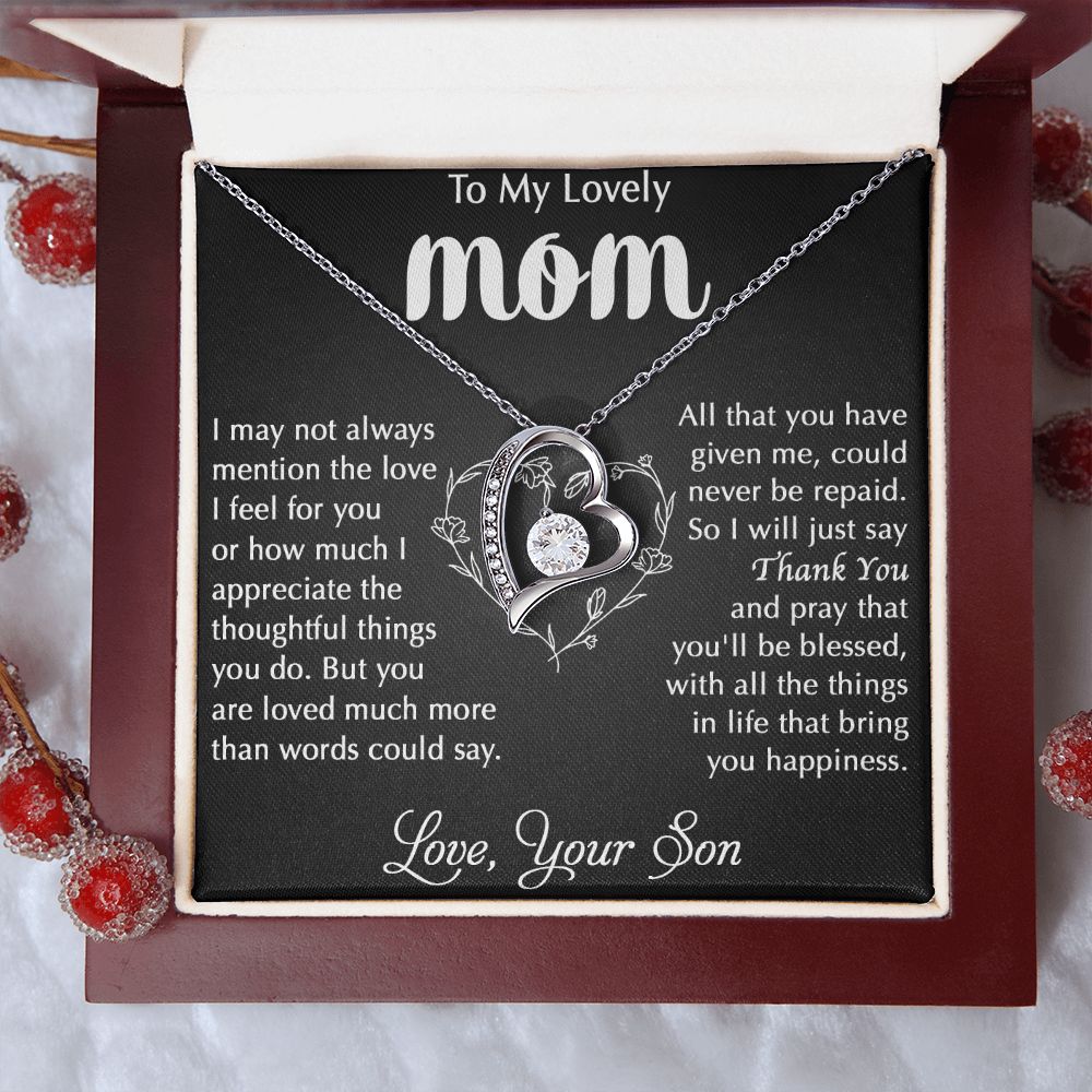 The Thoughtful Things You Do - Forever Love Necklace For Mom