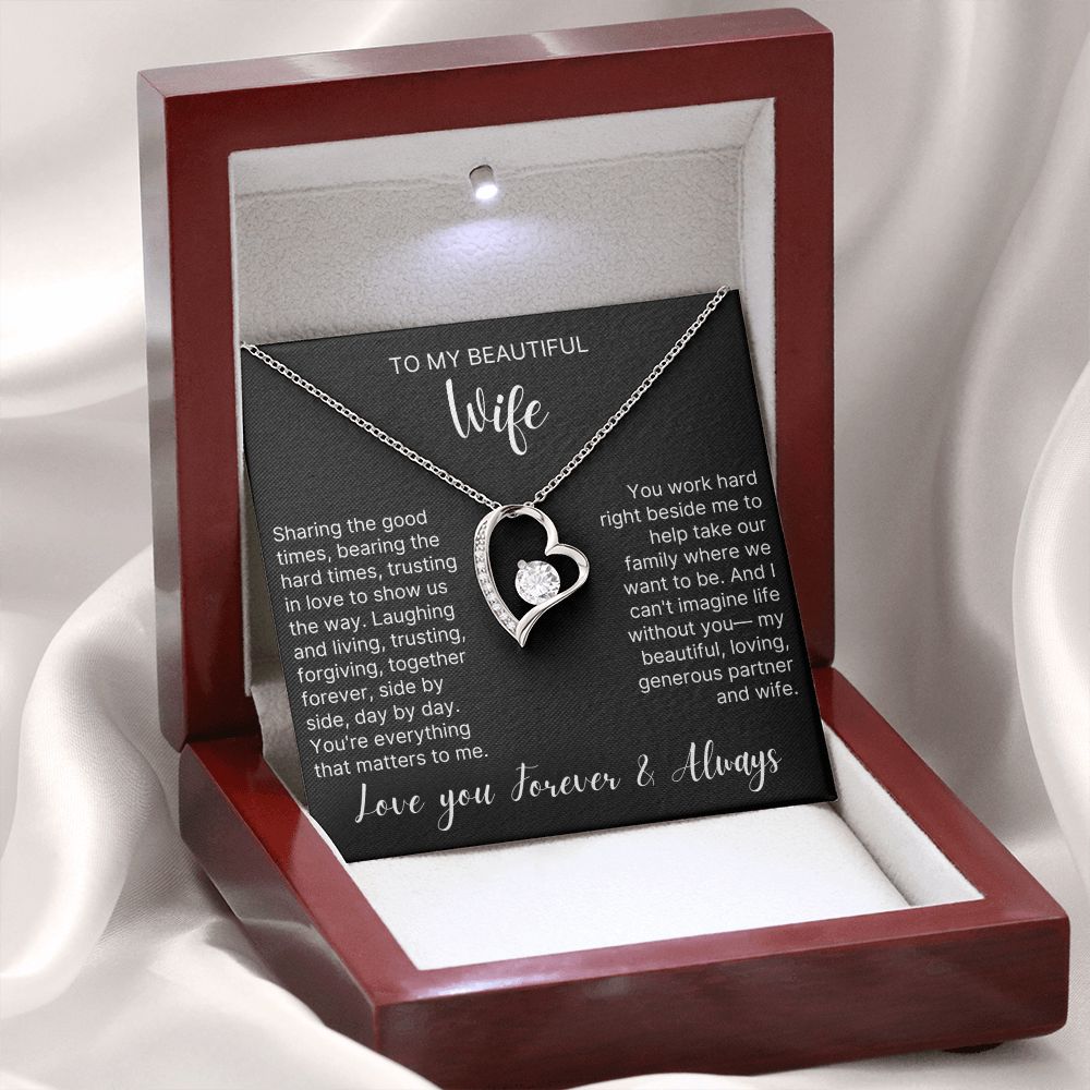Trust In Love To Show Us The Way - Forever Love Necklace For Wife