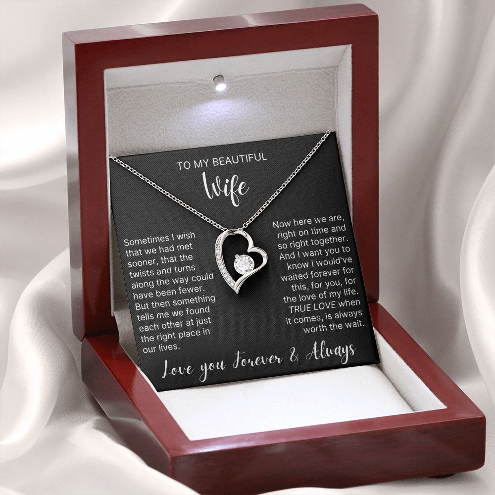 Always Worth The Wait - Forever Love Necklace For Wife