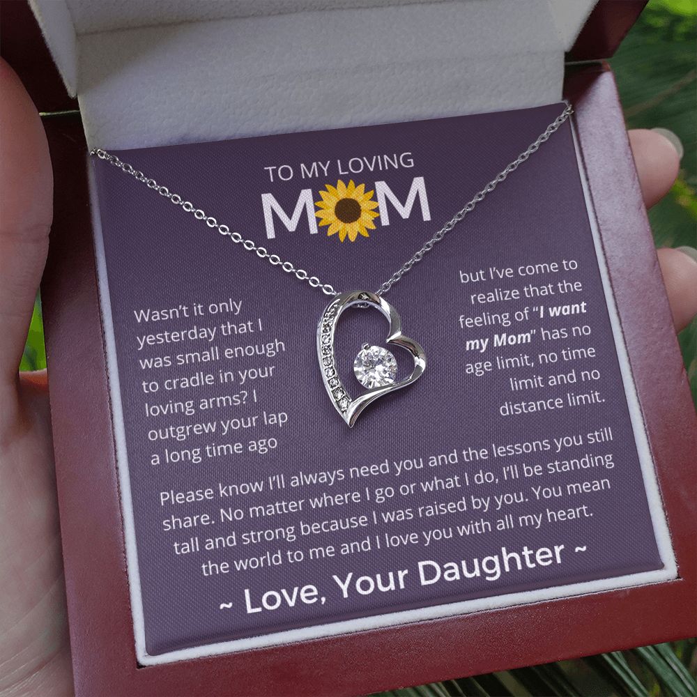 You Mean The World To Me - Forever Love Necklace For Mom