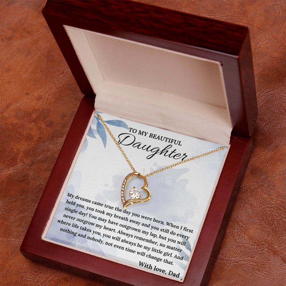 Always Be My Little Girl - Forever Love Necklace For Daughter