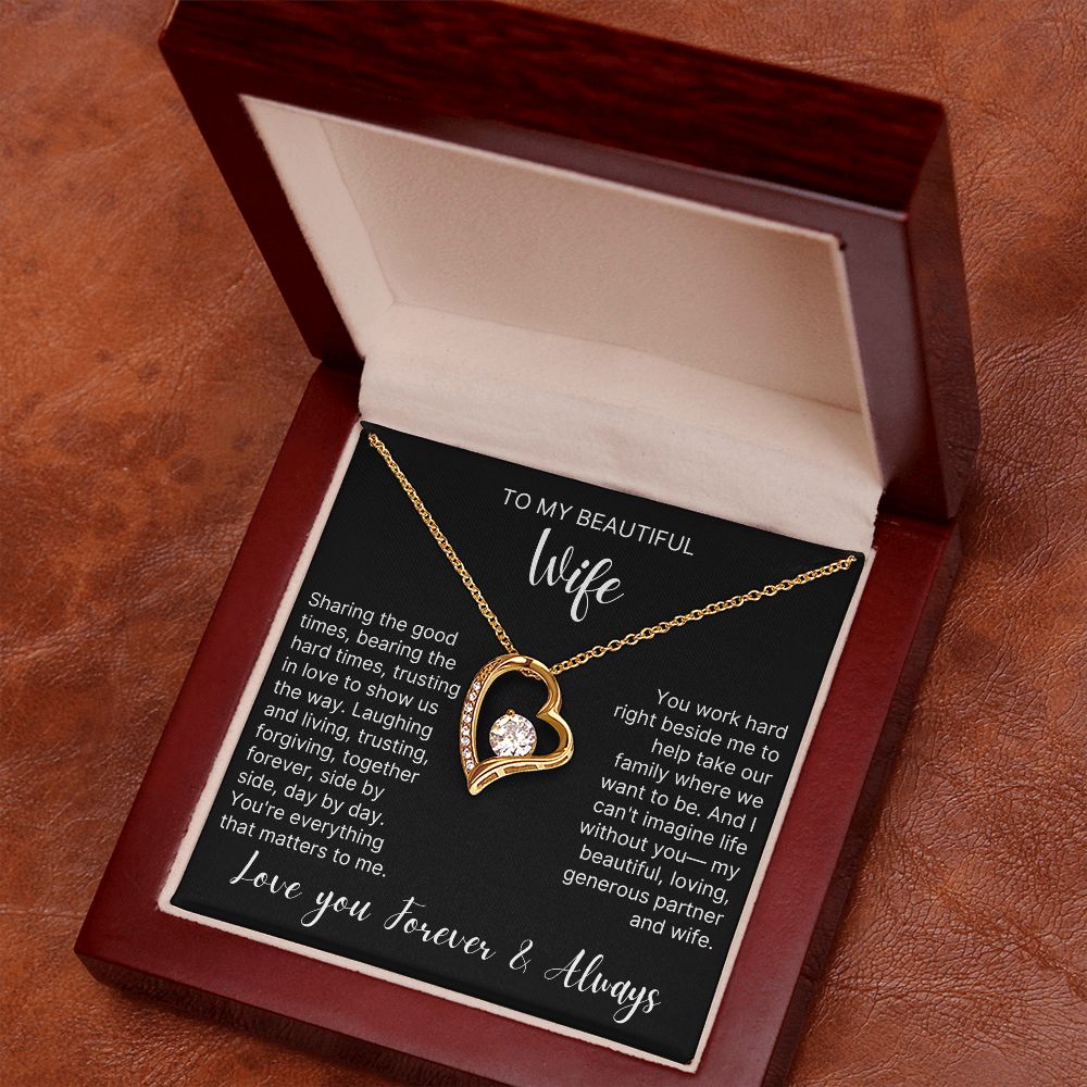 Trust In Love To Show Us The Way - Forever Love Necklace For Wife