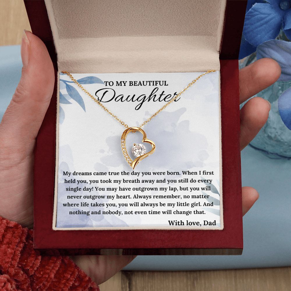 Always Be My Little Girl - Forever Love Necklace For Daughter