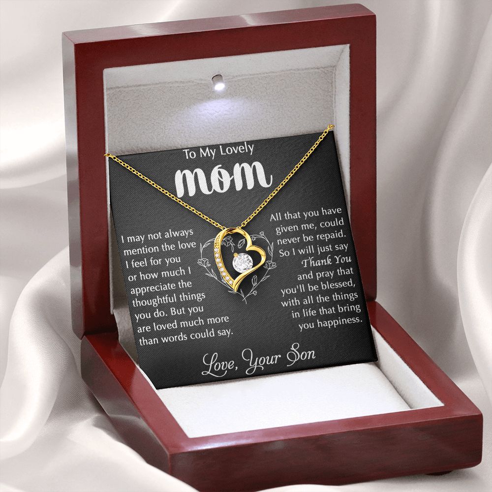 The Thoughtful Things You Do - Forever Love Necklace For Mom