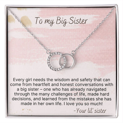 Conversations With My Big Sister - Perfect Pair Necklace For Sister