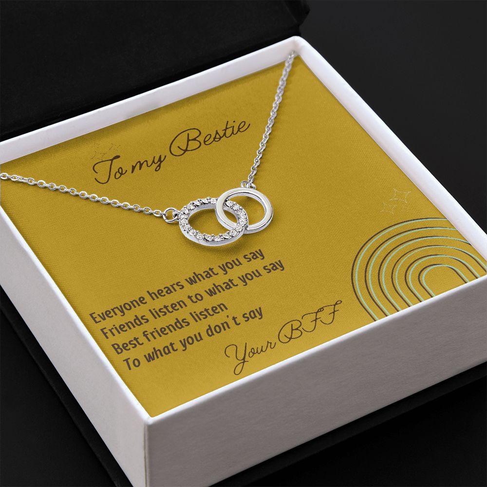 Best Friends Listen - Perfect Pair Necklace For Best Friend
