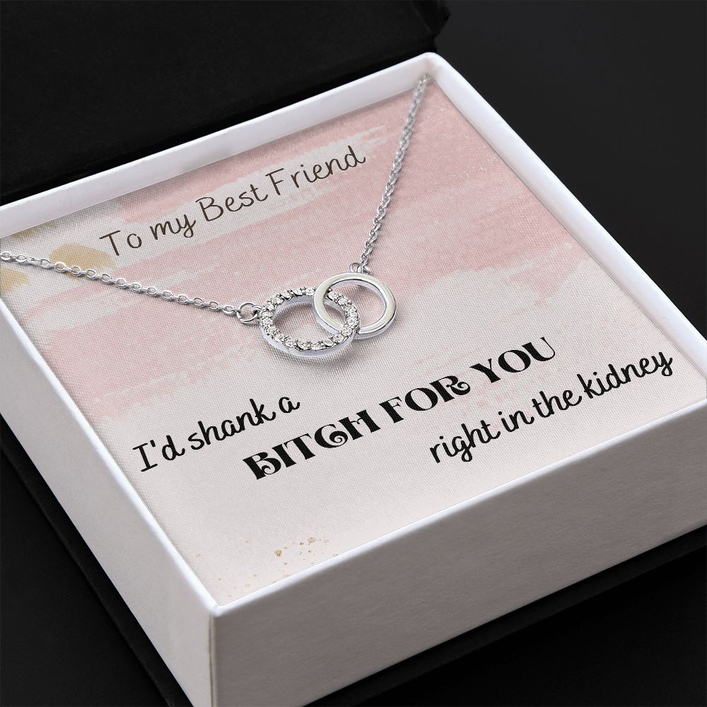 I'd Shank A Bitch For You - Perfect Pair Necklace For Best Friend