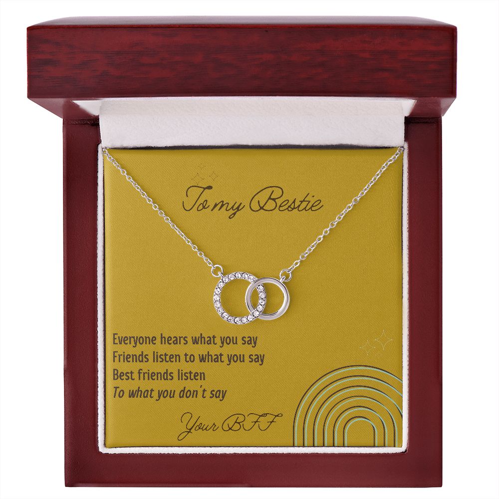 Best Friends Listen - Perfect Pair Necklace For Best Friend