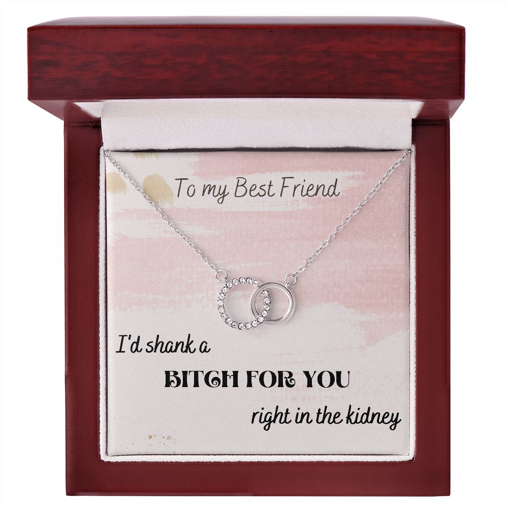 I'd Shank A Bitch For You - Perfect Pair Necklace For Best Friend