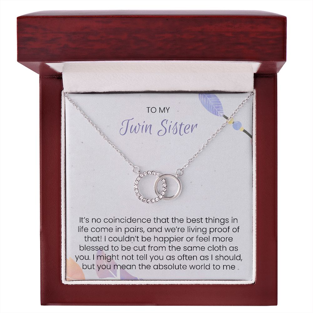 Twin Sister - Perfect Pair Necklace For Sister