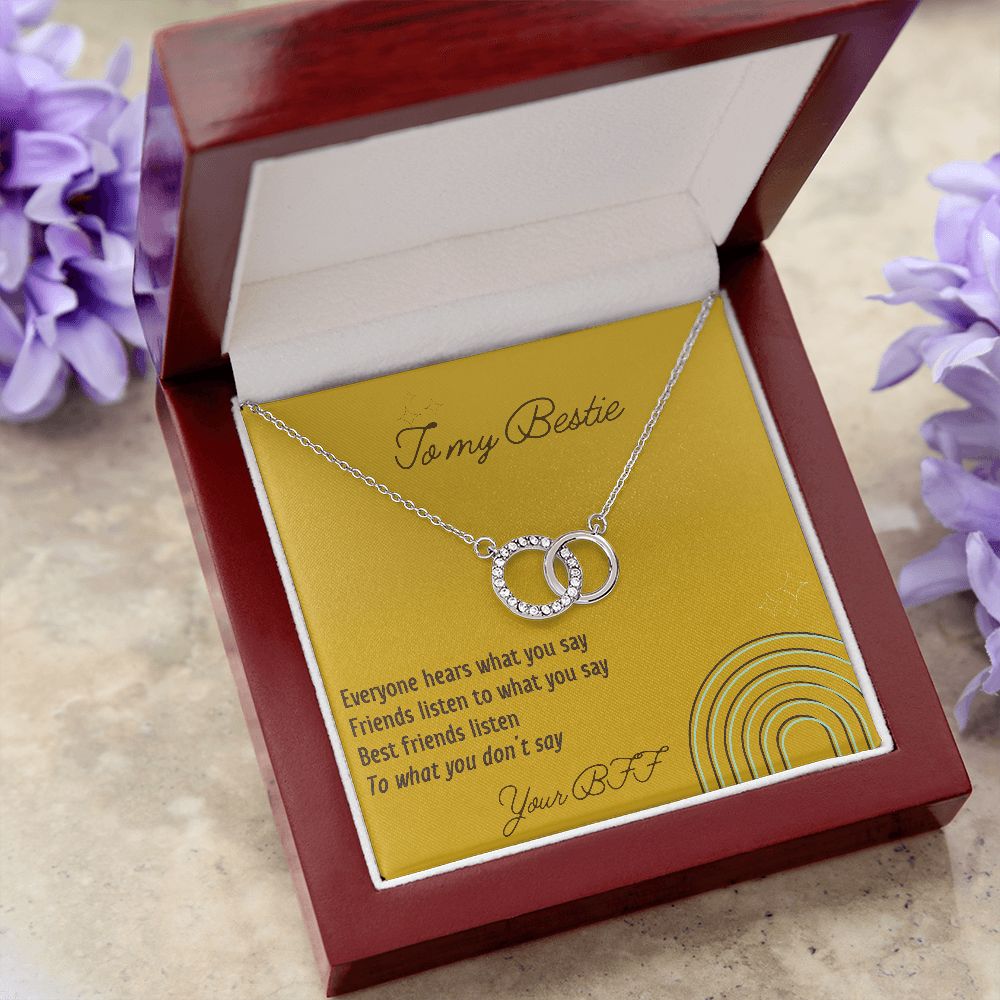 Best Friends Listen - Perfect Pair Necklace For Best Friend